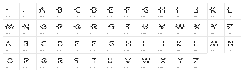 BreakTheCode Character Map