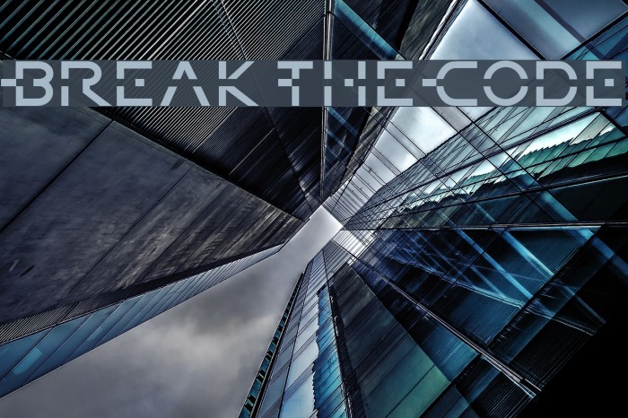 BreakTheCode Font examples