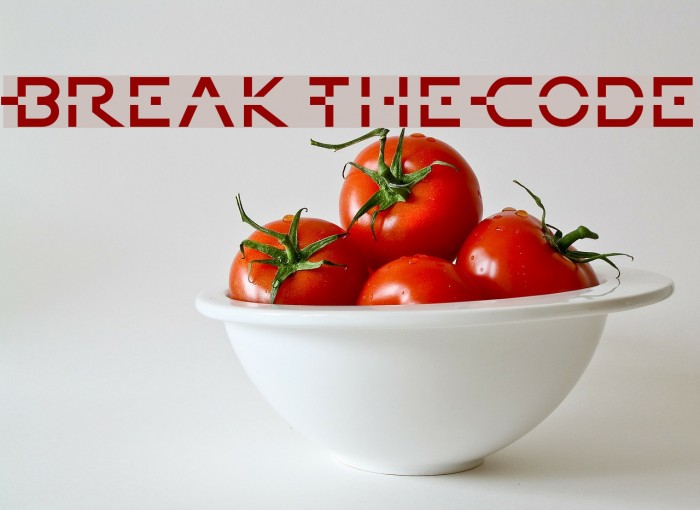 BreakTheCode Font examples