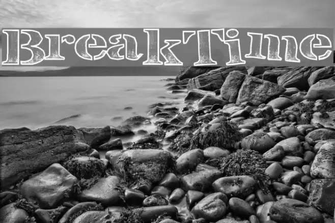 BreakTime Font examples