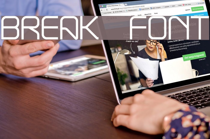 Break Font examples