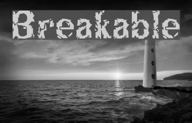 Breakable Font examples