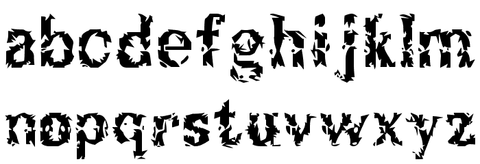 Breakable Font LOWERCASE