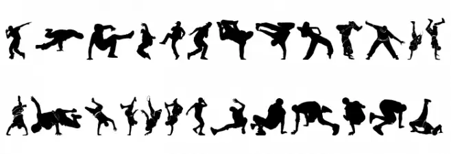 Breakdance Font UPPERCASE