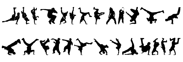 Breakdance Font LOWERCASE