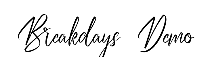 Breakdays Demo  لخطوط تنزيل