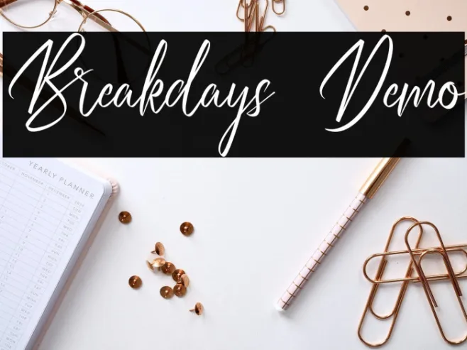 Breakdays Demo Example 1