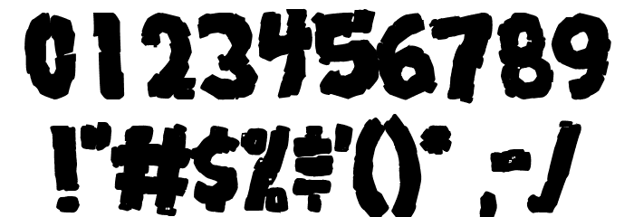 Breakdown PG Bold Font OTHER CHARS