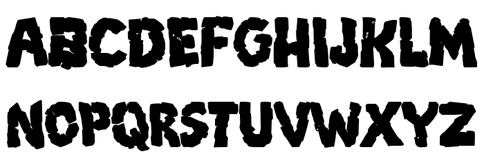 Breakdown PG Bold Font UPPERCASE