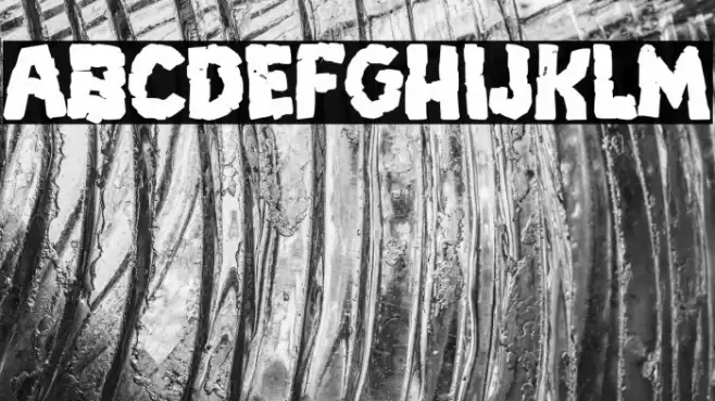 Breakdown PG Bold Font examples