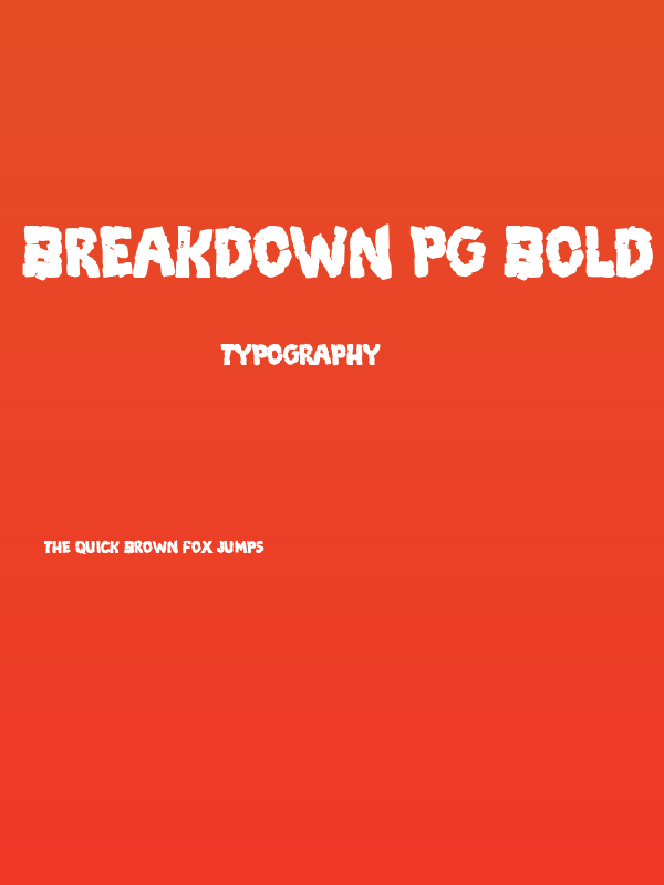 Breakdown PG Bold Poster