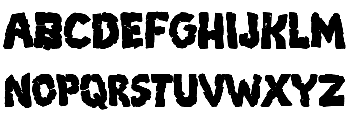 Breakdown PG Bold Font LOWERCASE