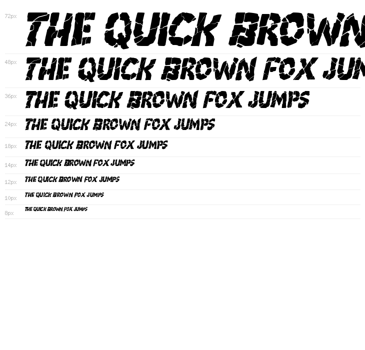 Breakdown PG Italic Waterfall