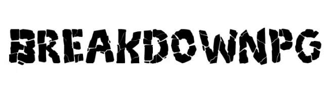 Breakdown PG  Frei Schriftart Herunterladen