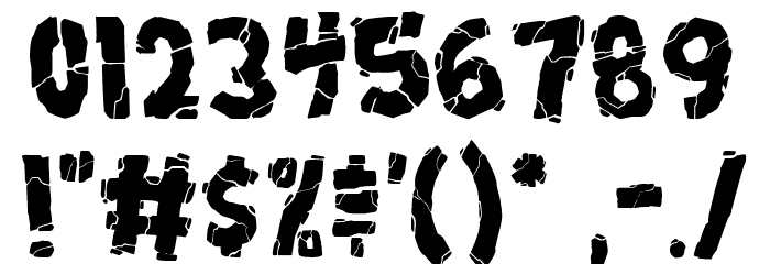 Breakdown PG Font OTHER CHARS