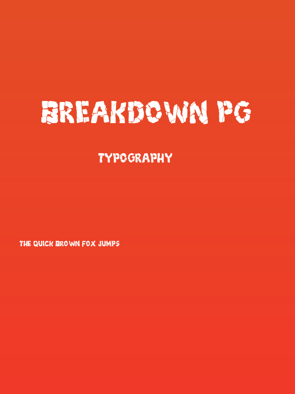 Breakdown PG Poster