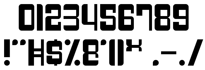 Breaked Font OTHER CHARS