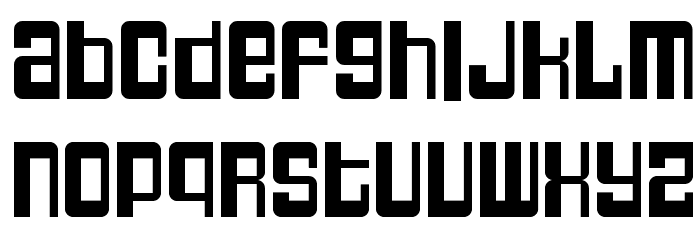 Breaked Font LOWERCASE