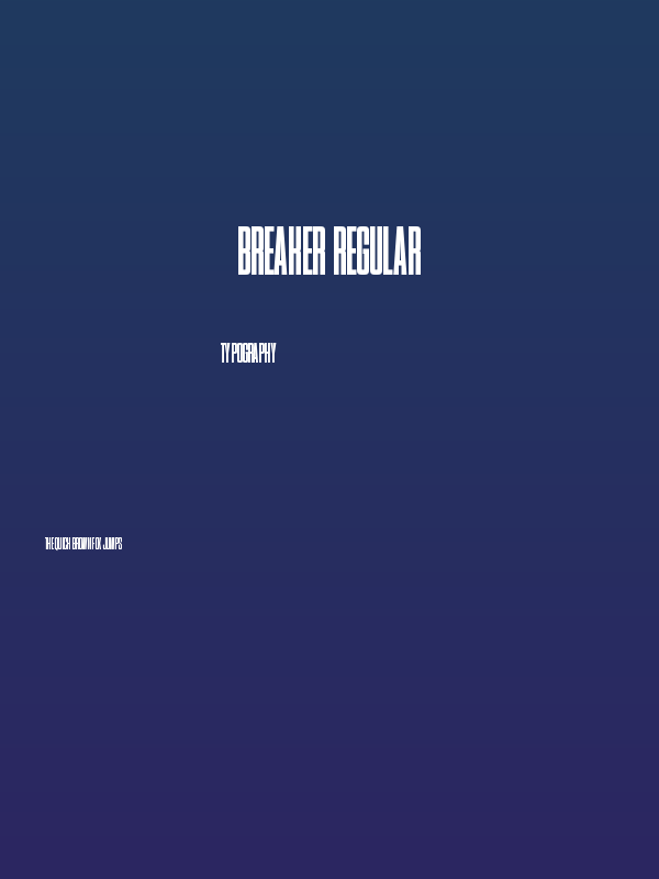 Breaker Regular Poster