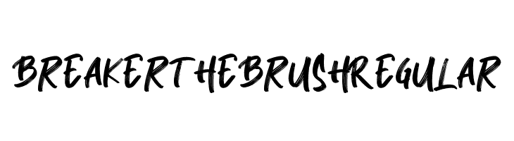 Breaker The Brush Regular  les polices de caractères gratuit tlcharger