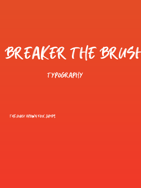 Breaker The Brush Regular Poster