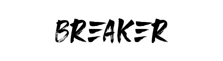 Breaker  フリーフォントのダウンロード