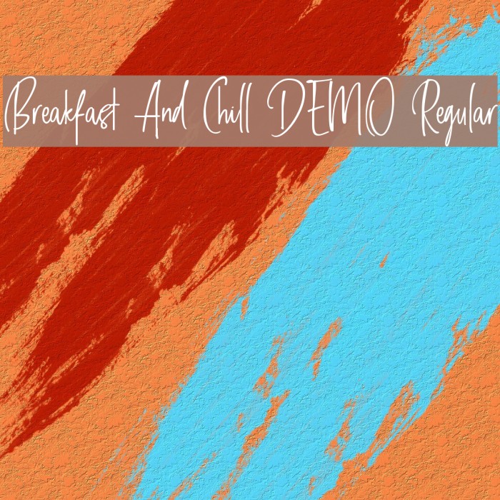 Breakfast And Chill DEMO Regular Example 3