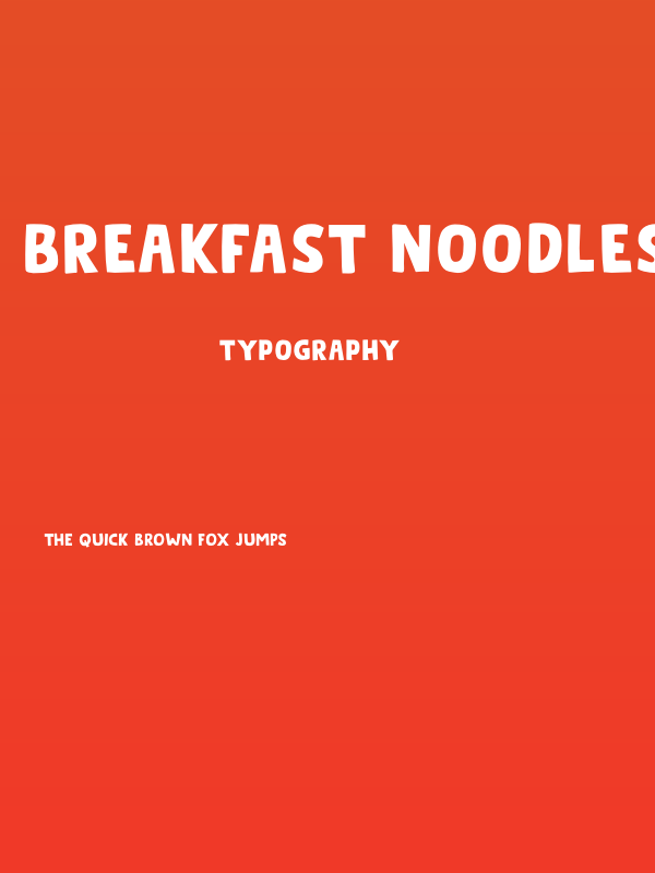 Breakfast Noodles DEMO Regular Poster