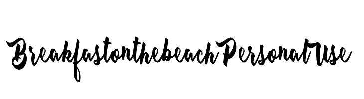 Breakfast on the beach Personal Use Шрифта