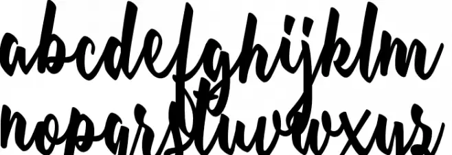 Breakfast on the beach Personal Use  フォント 小文字