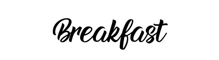 Breakfast  Frei Schriftart Herunterladen