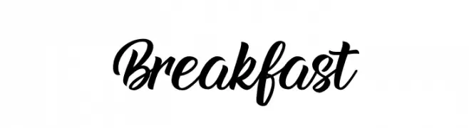 Breakfast  नि: शुल्क फ़ॉन्ट्स डाउनलोड