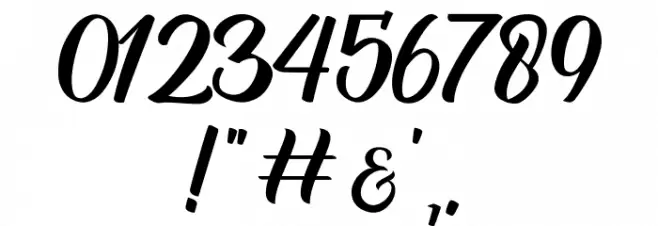 Breakfast Font OTHER CHARS