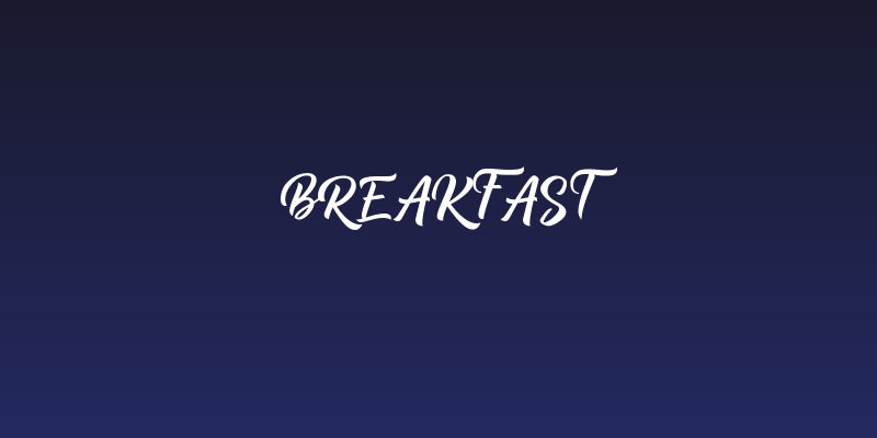 Breakfast Social Header