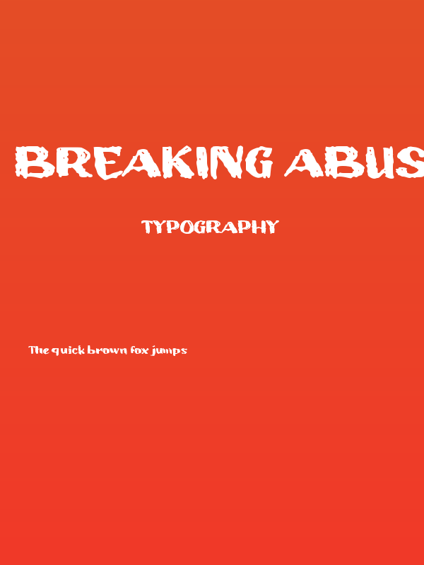 Breaking Abuse Poster