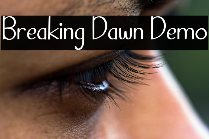 Breaking Dawn Demo Example 3