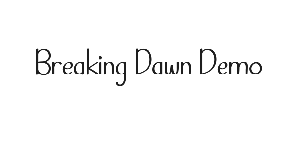 Breaking Dawn Demo Logo