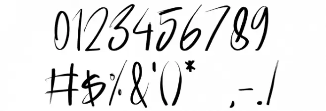 Breaking Glass Font OTHER CHARS