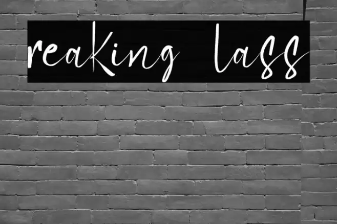 Breaking Glass Font examples