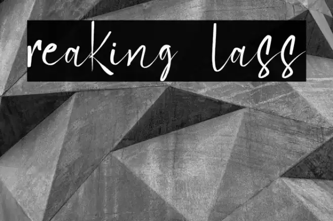 Breaking Glass Font examples