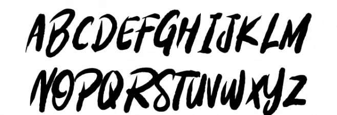 Breaking Mad Font UPPERCASE