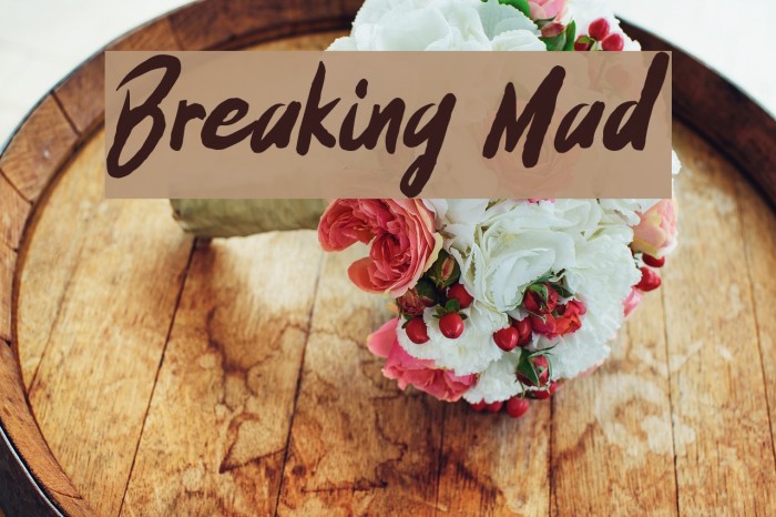 Breaking Mad Font examples