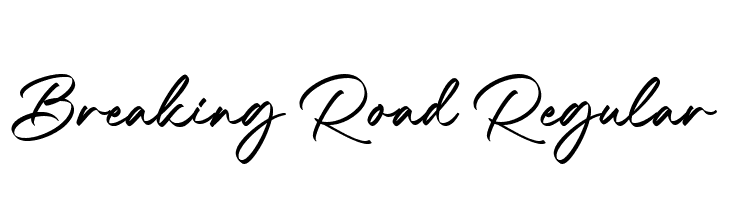 Breaking Road Regular  Fuentes Gratis Descargar