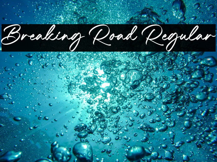 Breaking Road Regular Example 3