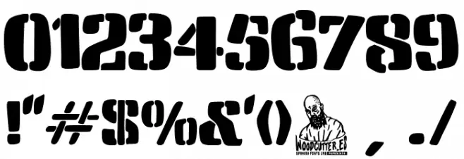 Breaking Stencil News 字体 其它煤焦