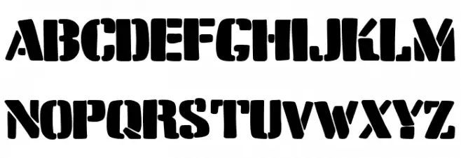 Breaking Stencil News 字体 小写