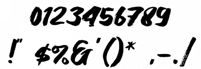 Breaking Wild Font OTHER CHARS