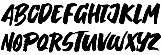 Breaking Wild Schriftart Groß