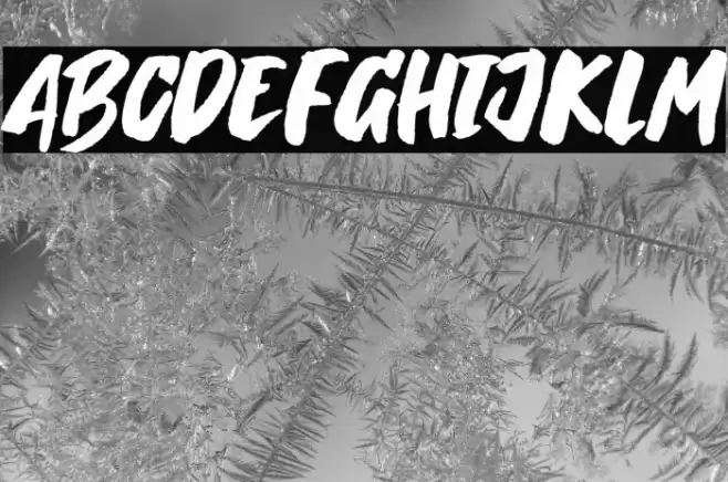 Breaking Wild Font examples