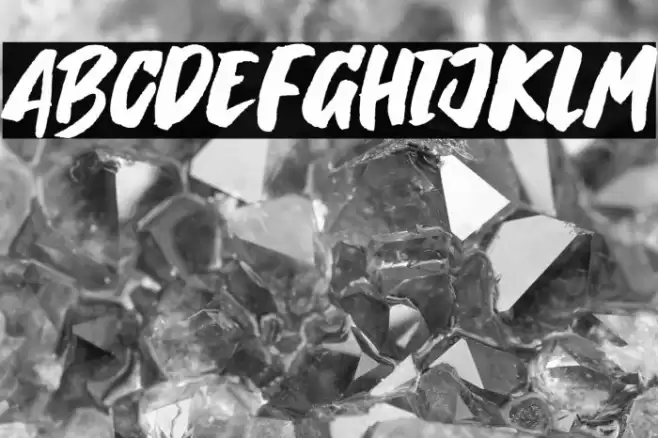 Breaking Wild Font examples